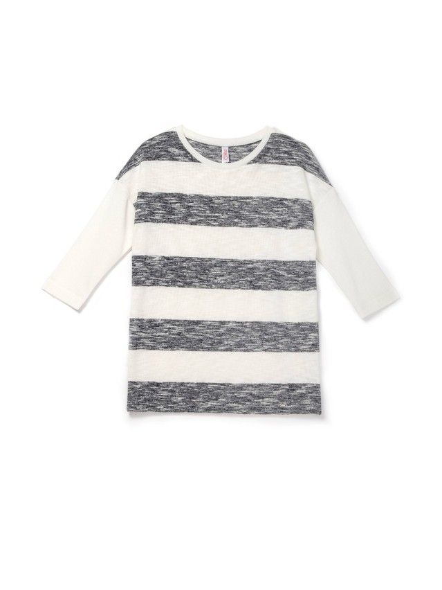 Women's polo neck shirt CONTE ELEGANT LD 832, s.170-100, milky-marino - 2