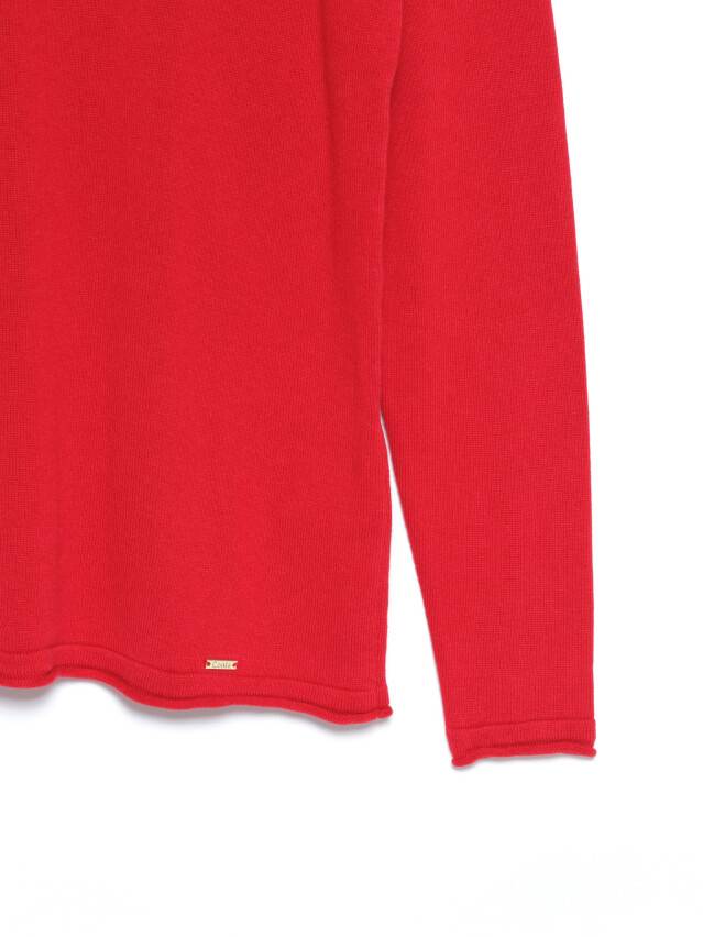 Women's polo neck shirt CONTE ELEGANT LDK102, s.170-84, ruby red - 6