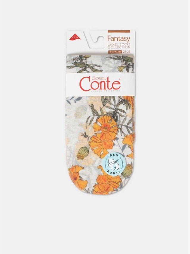 Women's socks CONTE ELEGANT FANTASY, s.23-25, 402 yellow - 6