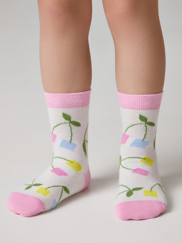 Children's socks CONTE-KIDS TIP-TOP, s.12, 1032 milky-light pink - 1