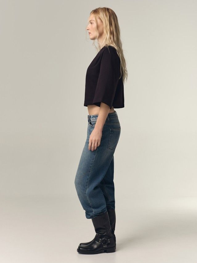 Women's polo neck shirt CONTE LD 3386, s.170-88, black - 5