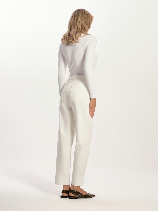 Denim trousers CONTE ELEGANT CON-726, s.170-102, off white - 2