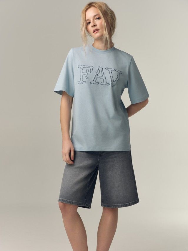 Women's polo neck shirt CONTE LD 3452, s.170-88, blue-fav - 5