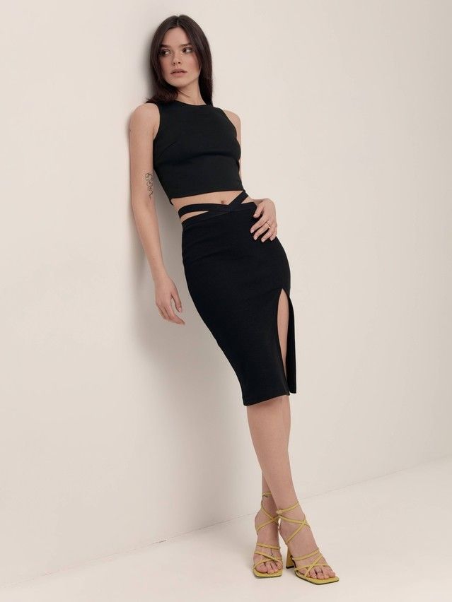 Women's skirt CONTE ELEGANT LU 1611, s.170-90, black - 5