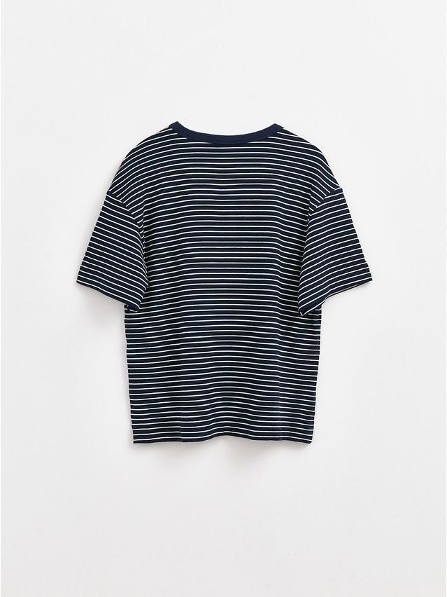 Women's polo neck shirt CONTE ELEGANT LD 2652, s.170-92, blue strip - 6