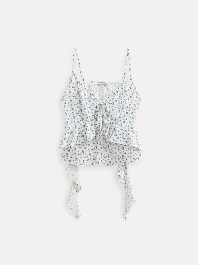 Women's blouse CONTE LBL 3473, s.170-88-94, white-flowers - 6