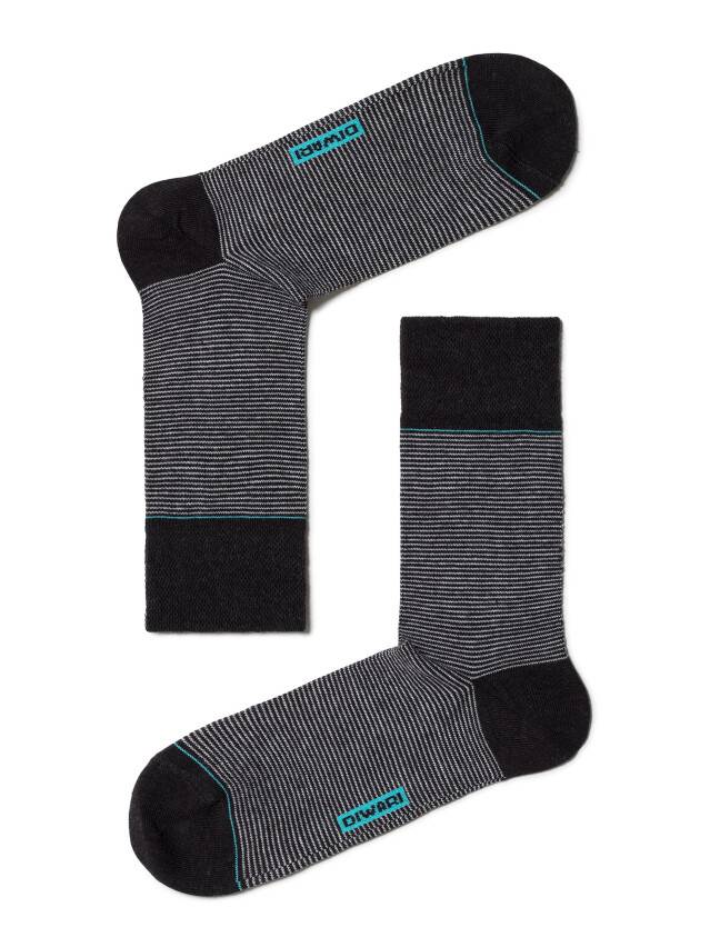 Men's socks DiWaRi HAPPY, s. 42-43, 045 black-grey - 1