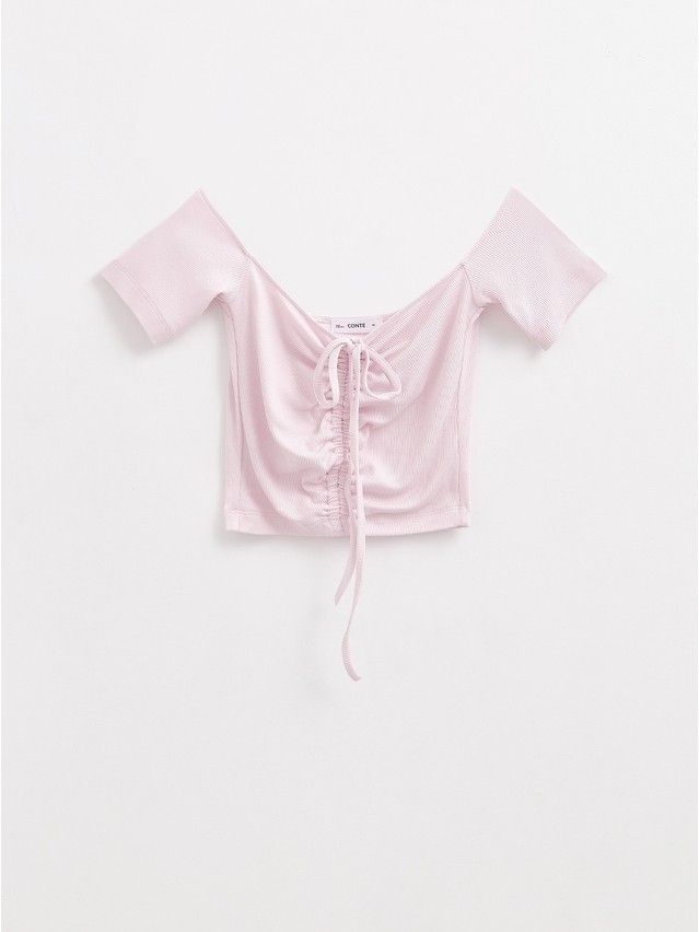 Women's polo neck shirt CONTE ELEGANT LD 2632, s.170-92, pink diamond - 7