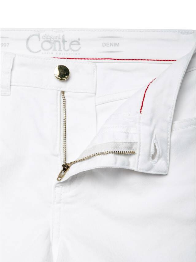 Denim shorts CONTE ELEGANT CON-131, s.170-90, white - 8