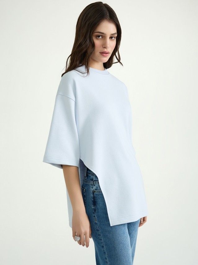 Women's polo neck shirt CONTE ELEGANT LD 3070, s.170-92, blue quartz - 4