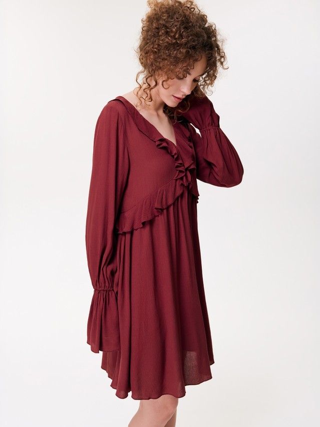 Women's dress CONTE LPL 3478, s.170-84-90, terracotta - 4