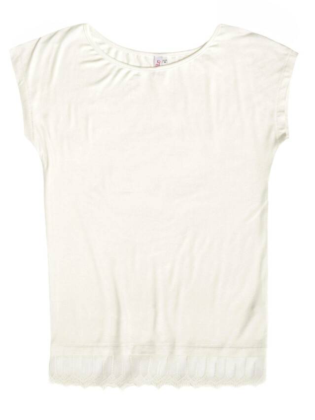 Women's polo neck shirt CONTE ELEGANT LD 507, s.158,164-100, milky - 1