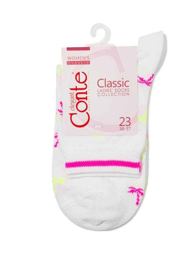 Women's socks CONTE ELEGANT CLASSIC, s.23, 089 white - 3