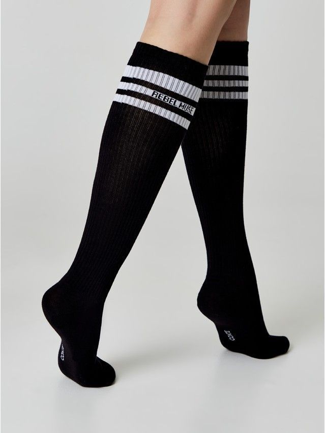 Women's knee high socks CONTE ELEGANT CLASSIC, s.23-25, 009 black - 3