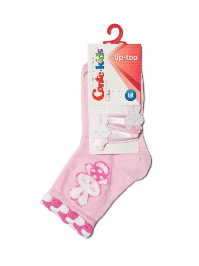 Children's socks TIP-TOP (with hair clips) 17S-88SP, s.24-26, 290 light pink - 4