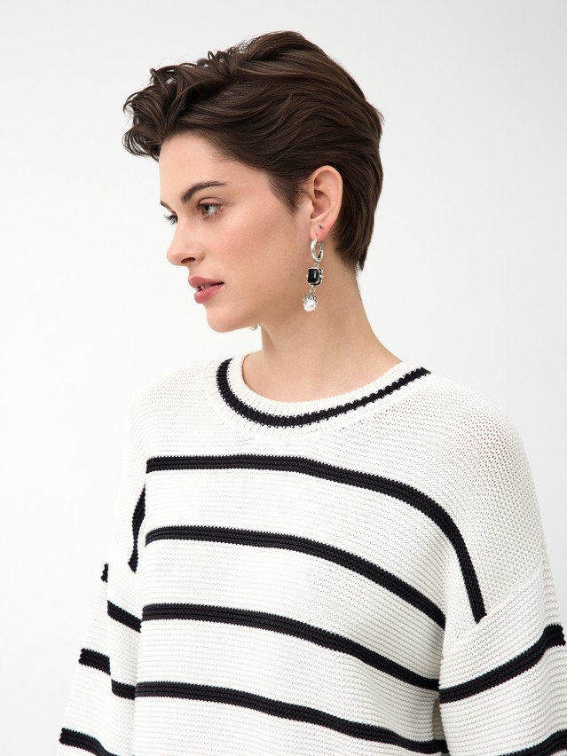 Women's pullover CONTE ELEGANT LDK24115, s.170-84, ecru-black - 4