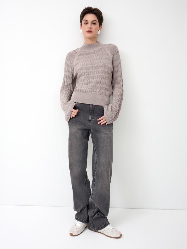 Women's pullover CONTE ELEGANT LDK24105, s.170-84, cappuccino melange - 2