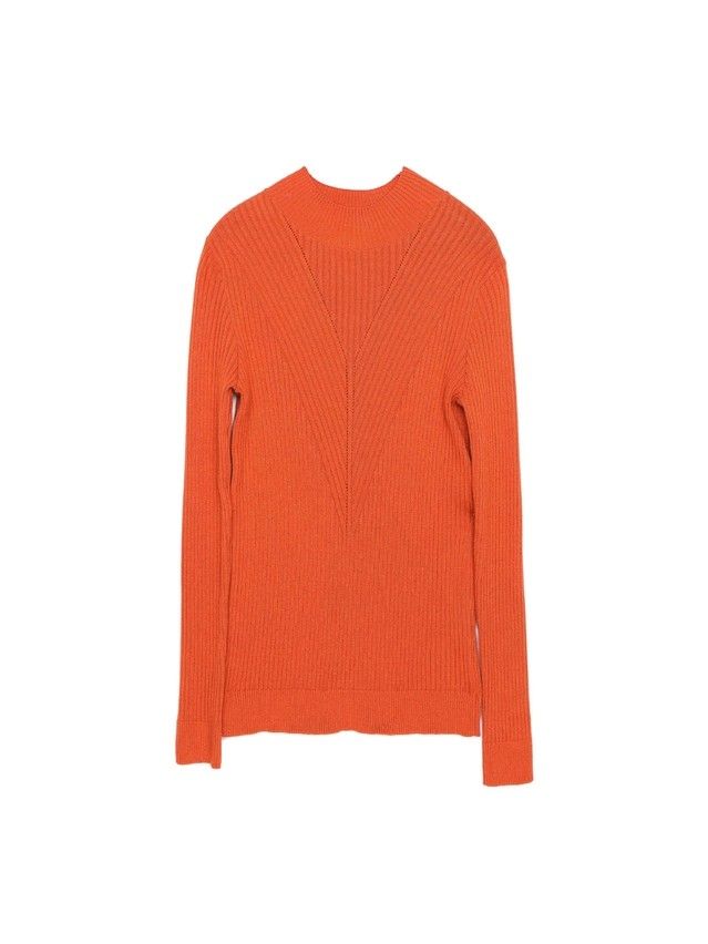 Women's polo neck shirt CONTE ELEGANT LDK105, s.170-84, titian red - 4
