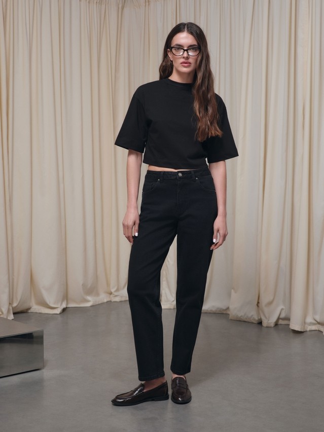 Women's jeans CONTE CON-844, s.164-90, washed black - 3