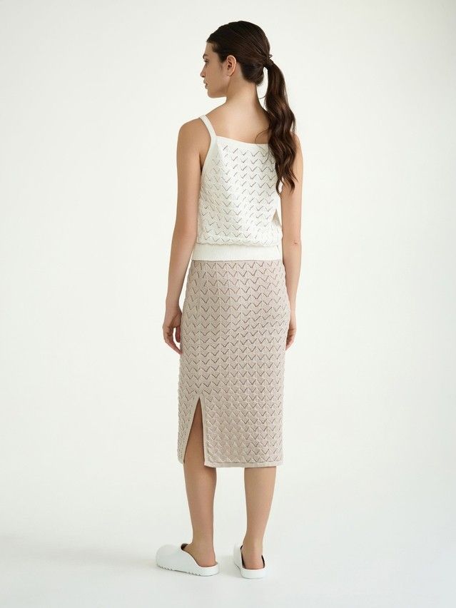 Women's skirt CONTE ELEGANT LDK2446, s.170-90, beige - 5