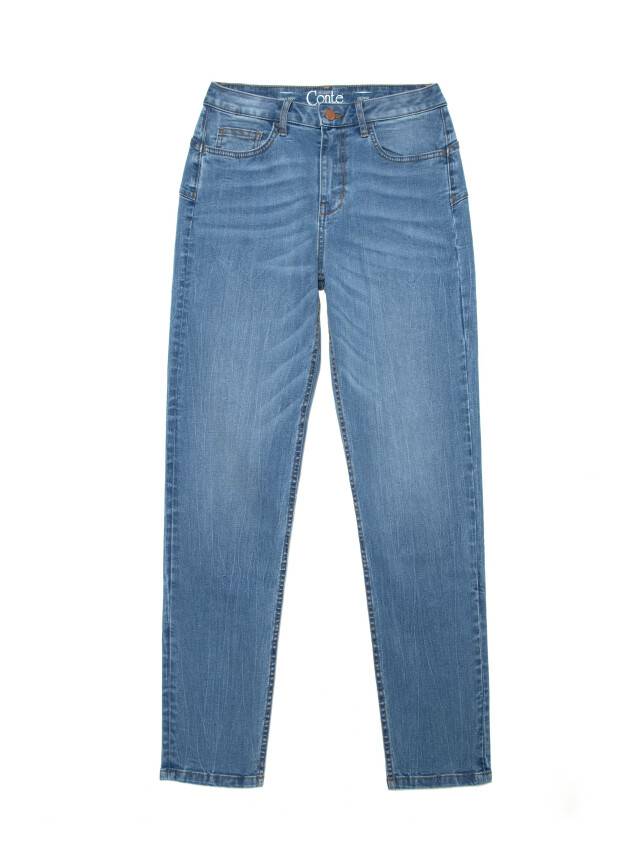 Relaxed mom jeans with High rise CON-242, s.164-110, authentic blue - 3