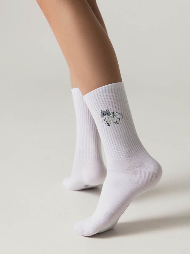 Women's socks CONTE FANTASY, s.23-25, 1029 white - 1