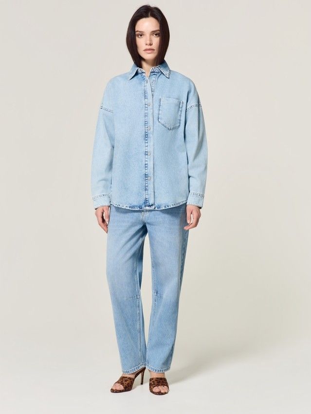 Denim windbreaker CONTE CON-925, s.170-84-90, light blue - 7