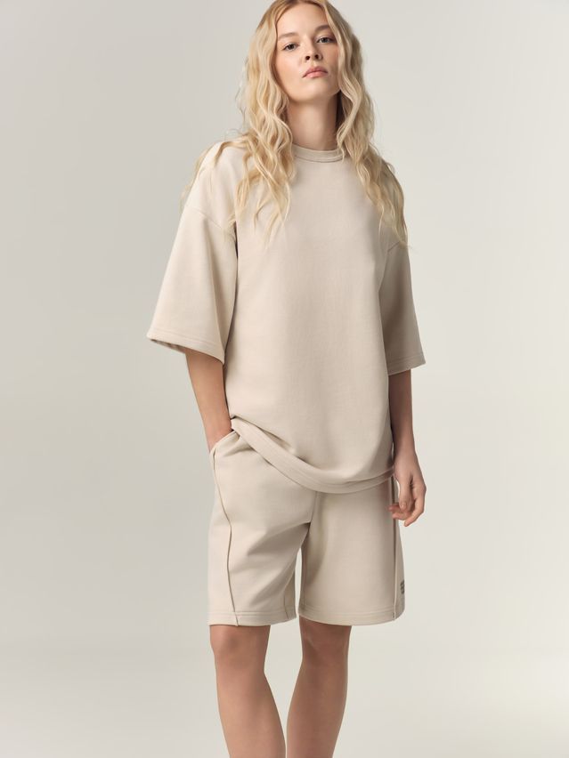 Women's polo neck shirt CONTE LD 3387, s.170-88, matte beige - 5