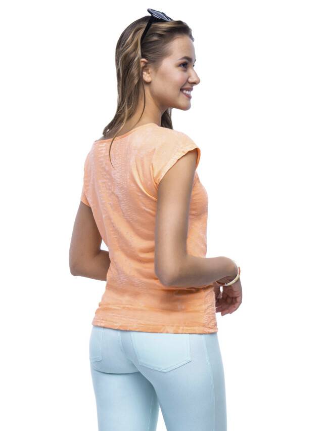 Women's polo neck shirt CONTE ELEGANT LD 511, s.158,164-100, orange - 1