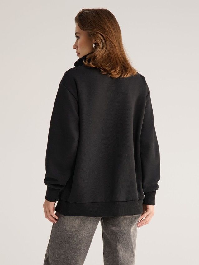 Women's polo neck shirt CONTE ELEGANT LD 2835, s.170-100, black - 3