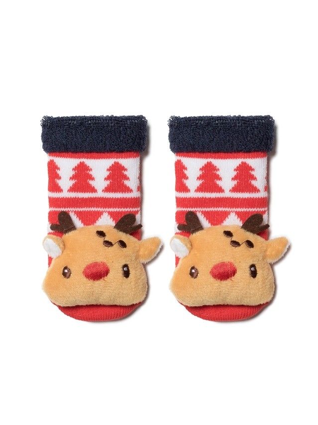 Children's socks Conte-Kids NEW YEAR, s. 14-17, 445 red - 1