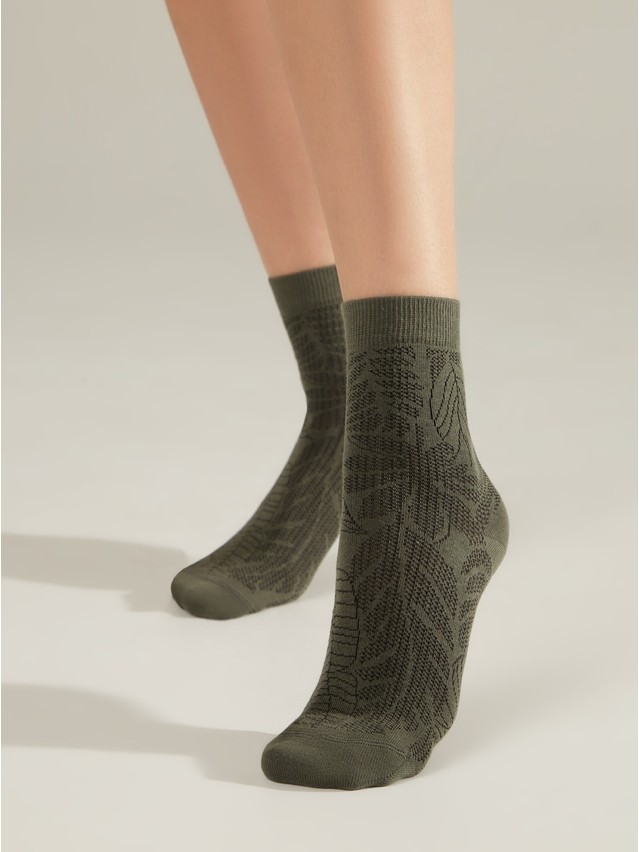 Women's socks CONTE ELEGANT CLASSIC, s.23, 530 khaki - 1