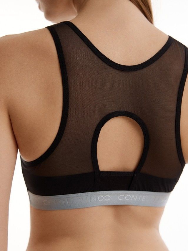 Women's top CONTE DOUBLE LINES LBE 3547, s.170-84, black-blue - 2