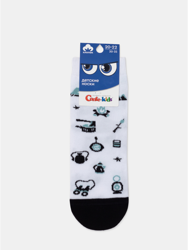 Children's socks CONTE-KIDS, s.20-22, 891 white - 1