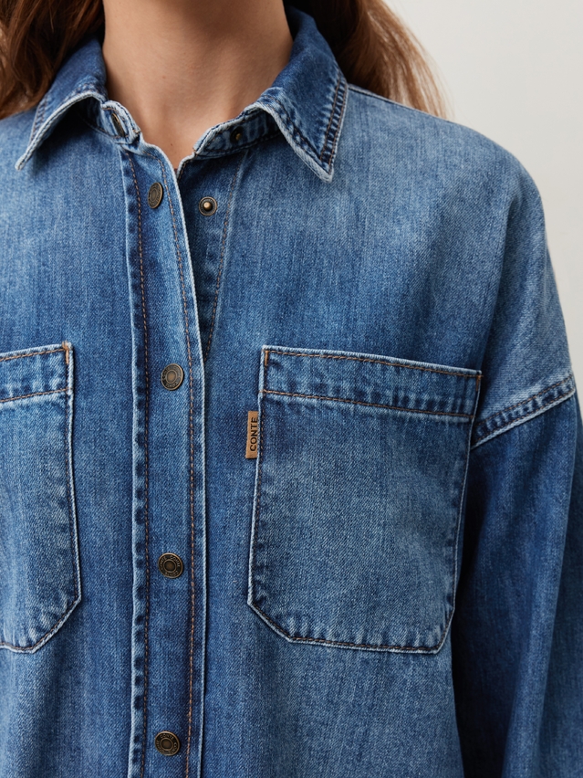 Denim windbreaker CONTE CON-986, s.170-84-90, blue - 6