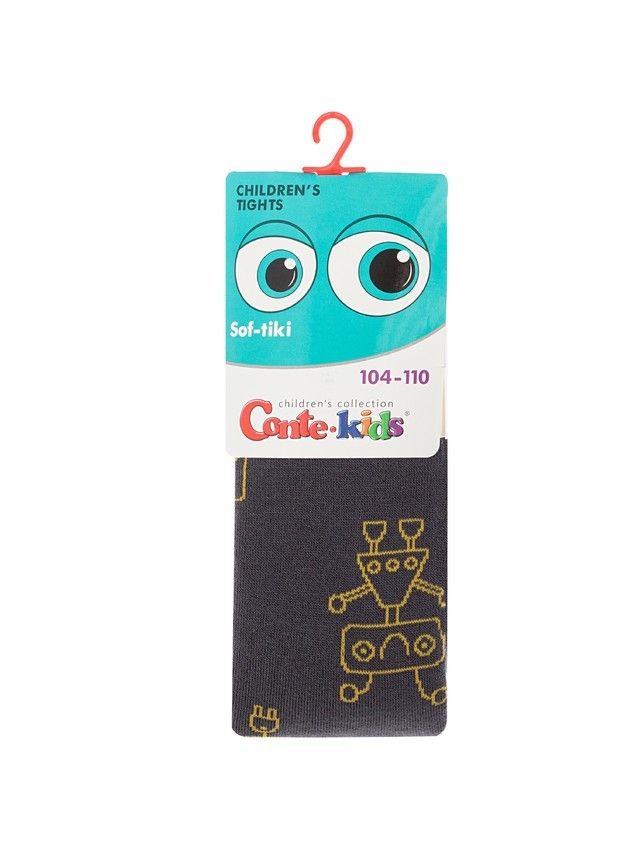 Children's tights CONTE-KIDS SOF-TIKI, s.104-110 (16),695 dark grey - 4