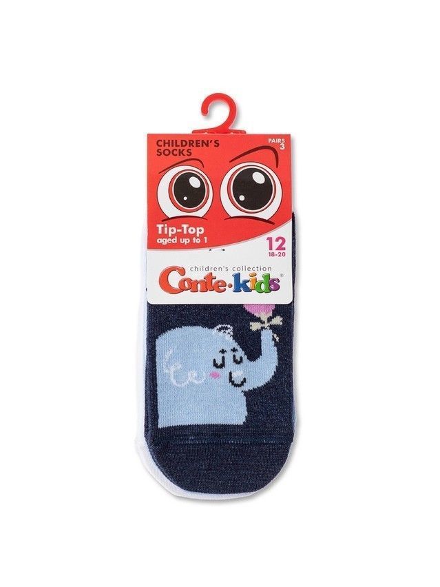 Children's socks CONTE-KIDS TIP-TOP (3 pairs),s.18-20, 731 assorted - 5