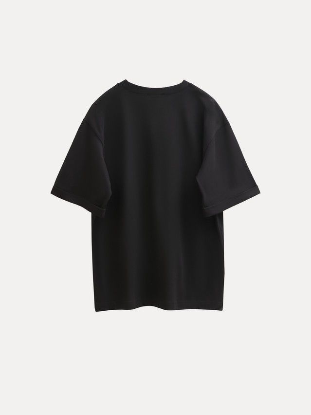 Women's polo neck shirt CONTE ELEGANT LD 3038, s.170-84, black-roses - 7