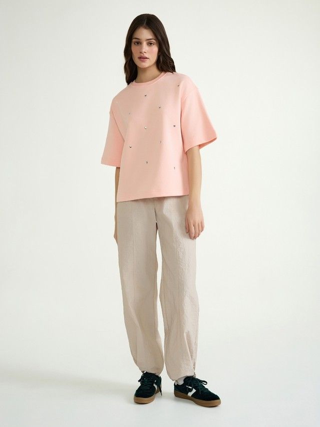 Women's polo neck shirt CONTE ELEGANT LD 3154, s.170-84, seashell pink - 6