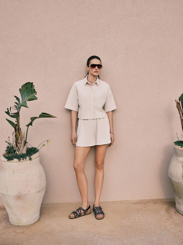 Women's shorts CONTE ELEGANT LS 3163, s.170-84-90, tofu - 3