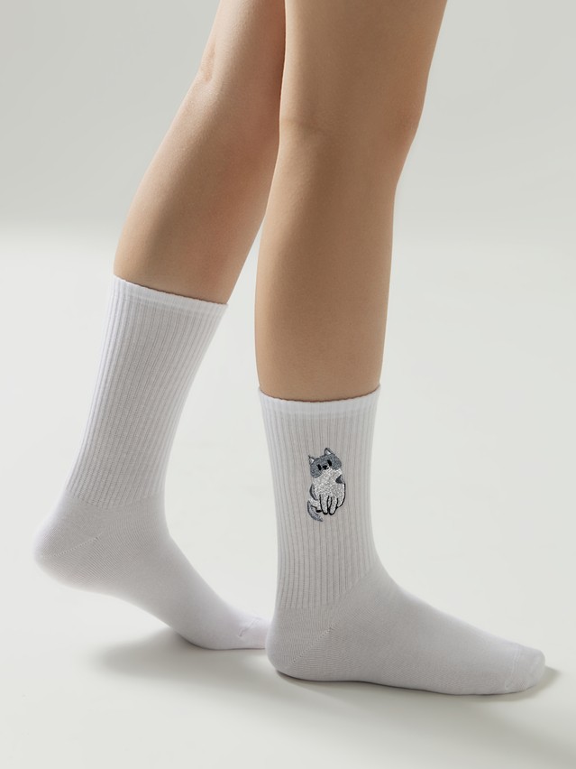 Women's socks CONTE FANTASY, s.23-25, 1029 white - 2