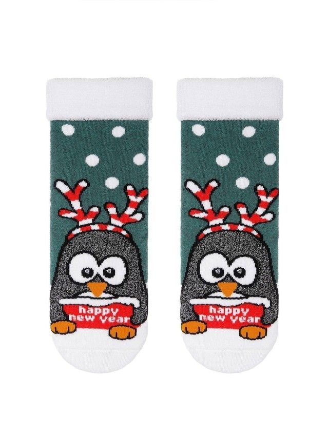 Women's socks CONTE ELEGANT NEW YEAR, s.23-25, 379 dark turquoise - 1