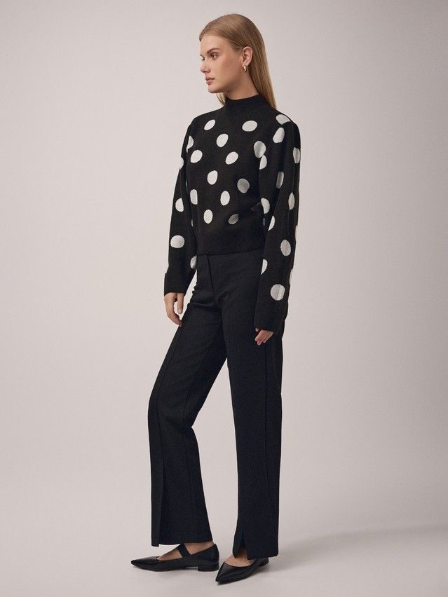 Women's pullover CONTE ELEGANT LDK23102, s.170-84, black-white - 4