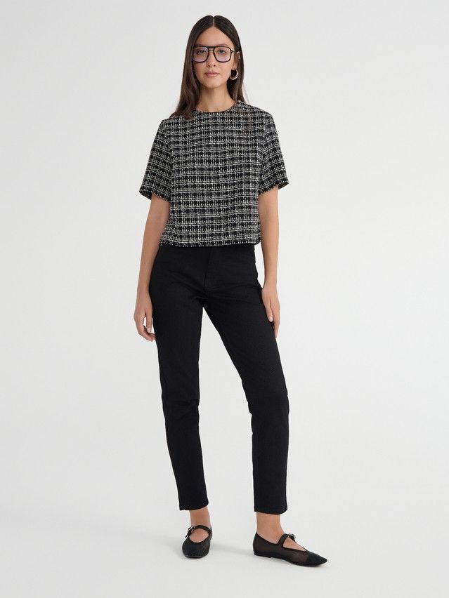 Denim trousers CONTE ELEGANT CON-665, s.170-102, black - 2