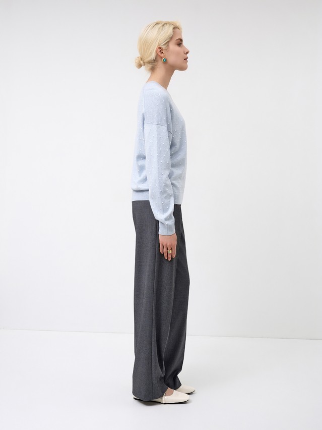 Women's pullover CONTE ELEGANT LDK24110, s.170-84, blue melange - 3