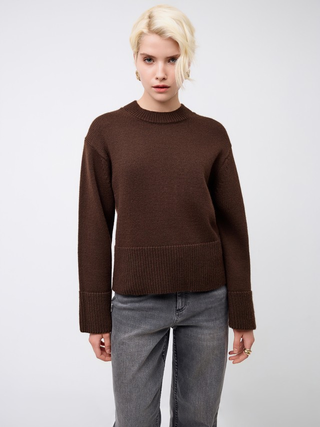 Women's pullover CONTE ELEGANT LDK24132, s.170-84, chocolate - 5