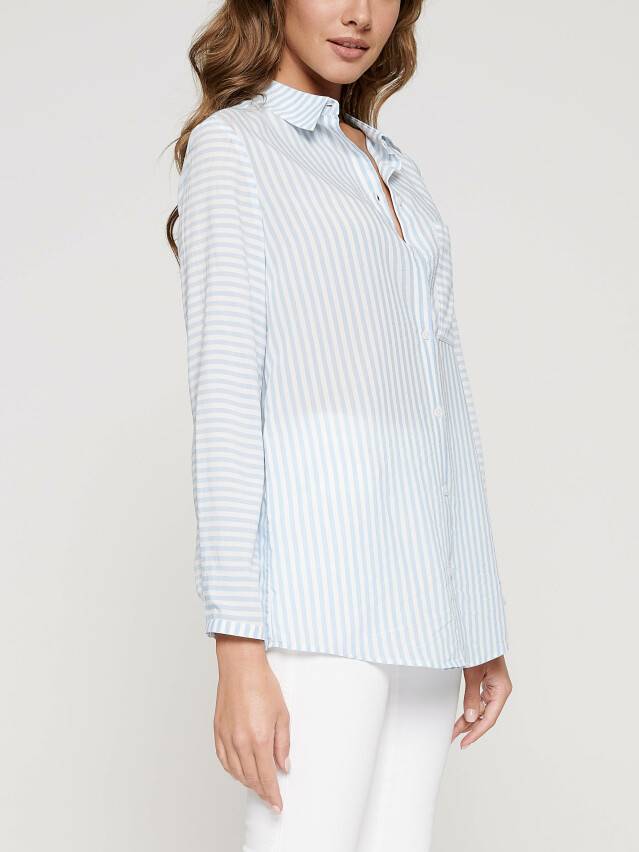 Women's shirt LBL 1096, s.170-84-90, white-light blue - 1