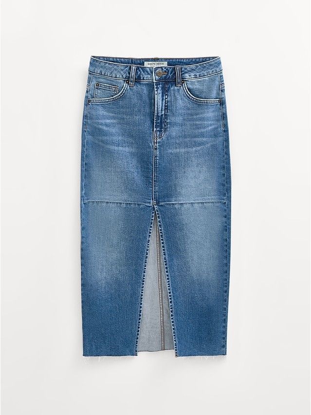 Denim skirt CONTE ELEGANT CON-764, s.170-90, blue - 8