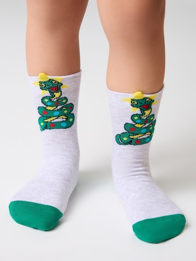Children's socks CONTE-KIDS NEW YEAR, s.13-14, 175 light grey - 1