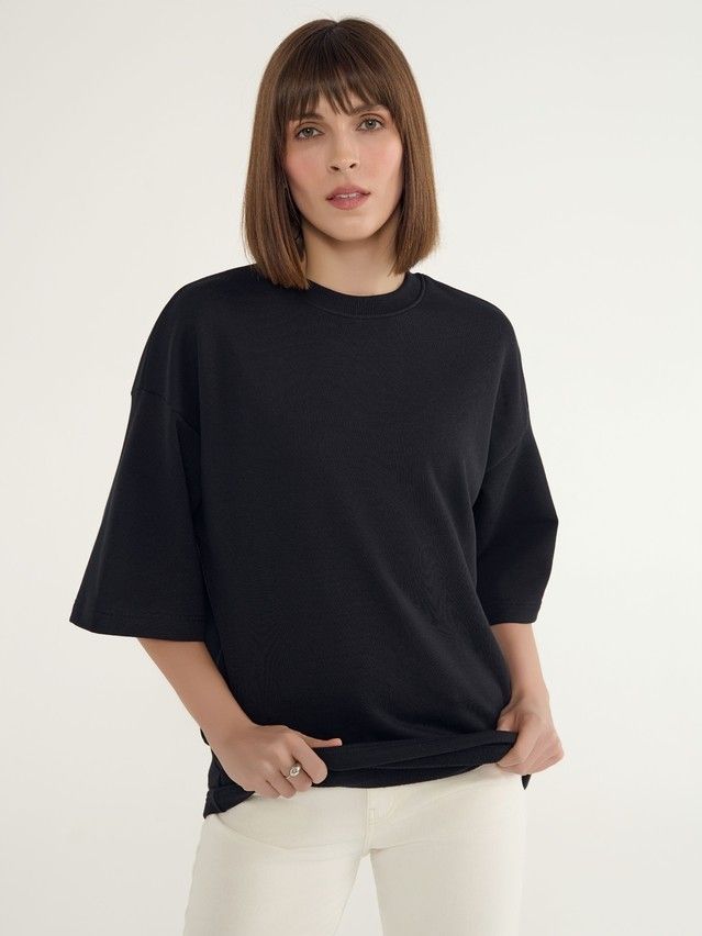 Women's polo neck shirt CONTE ELEGANT LD 3052, s.170-88, black - 6